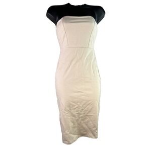 Top 10 Tube Dress Womens Mini Cottage core Bodycon Beige Split Cocktail y2k sz S